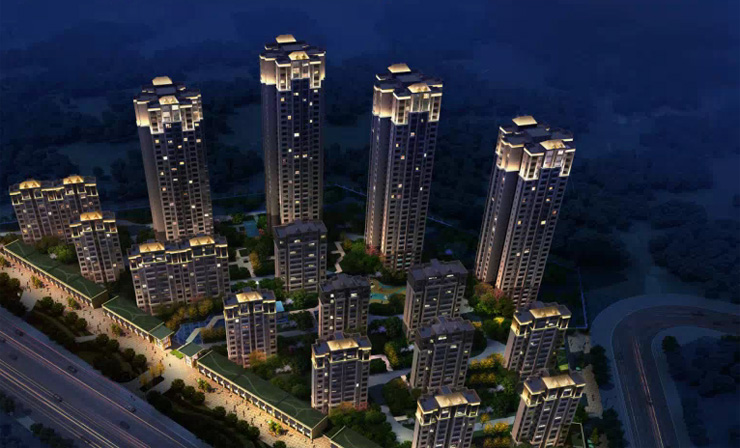 南充市 ? 陽光西山翰林項目夜景照明設(shè)計